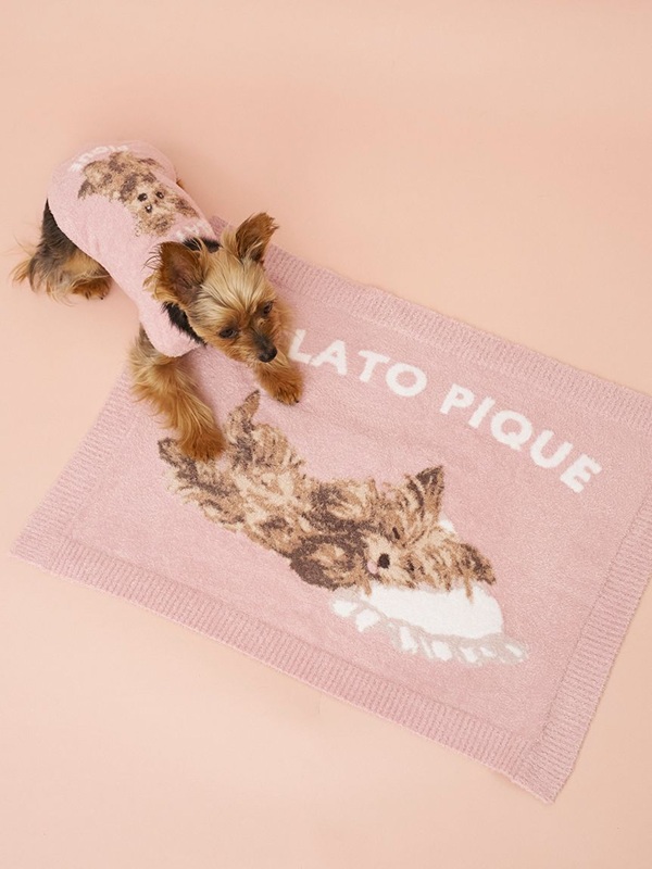 gelato pique(ジェラートピケ)【CAT&DOG】【販路限定商品】ヨークシャテリア柄ブランケット|全2色