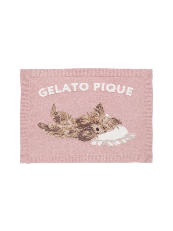 gelato pique(ジェラートピケ)【CAT&DOG】【販路限定商品】ヨークシャテリア柄ブランケット|全2色