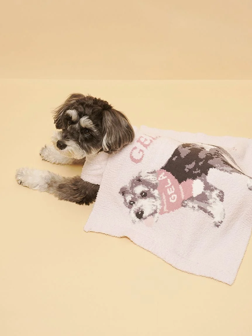 gelato pique(ジェラートピケ)【CAT&DOG】【販路限定商品】ベビモコシュナウザー柄ブランケット|全2色
