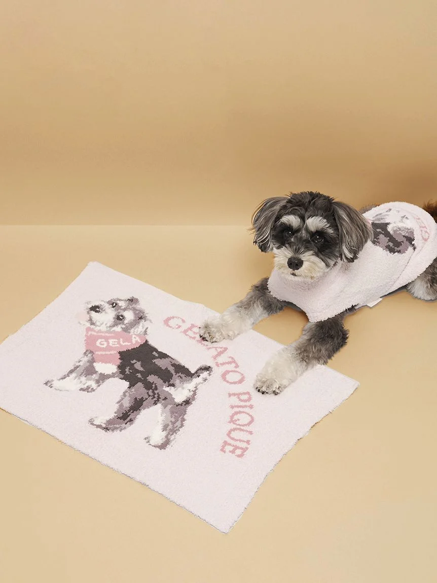 gelato pique(ジェラートピケ)【CAT&DOG】【販路限定商品】ベビモコシュナウザー柄ブランケット|全2色