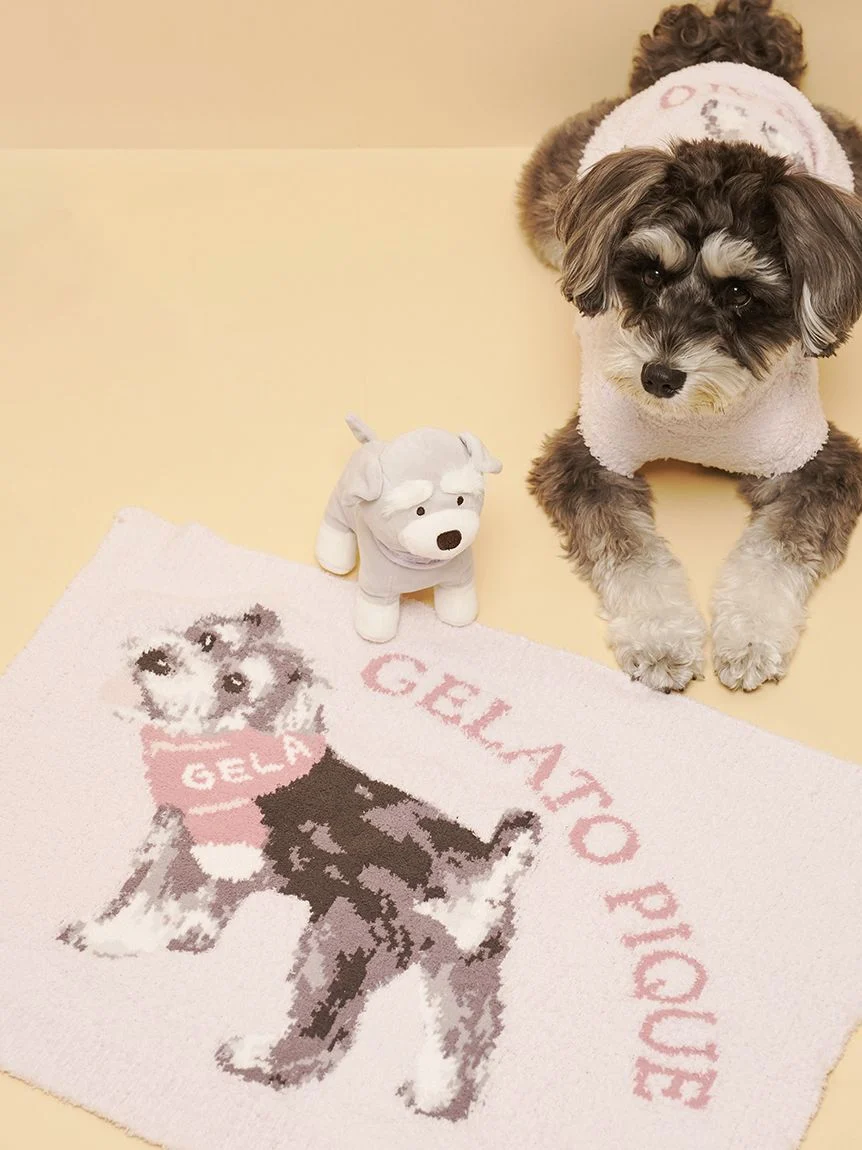 gelato pique(ジェラートピケ)【CAT&DOG】【販路限定商品】ベビモコシュナウザー柄ブランケット|全2色