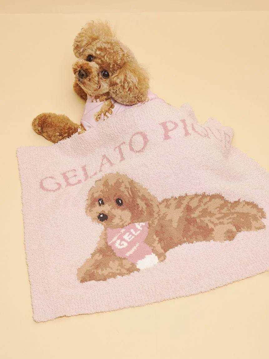 gelato pique(ジェラートピケ)【CAT&DOG】【販路限定商品】ベビモコトイプードル柄ブランケット|全2色