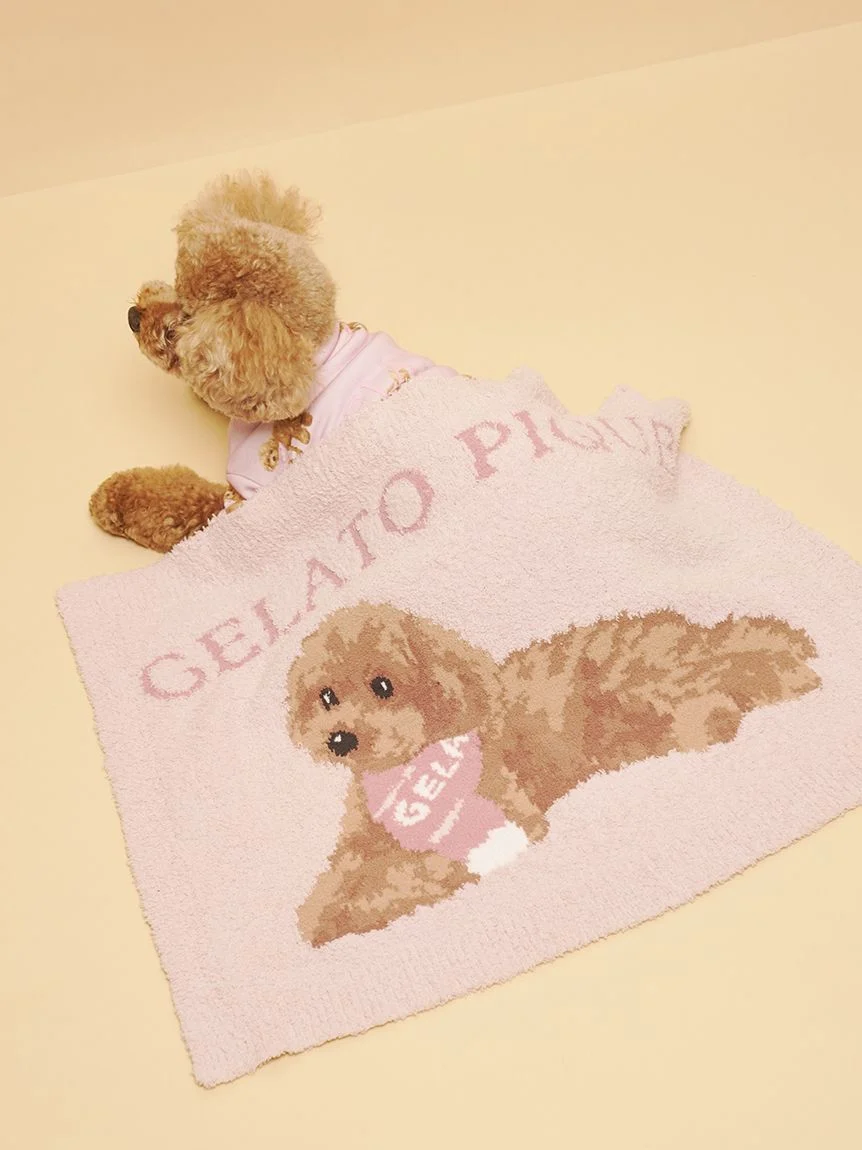 gelato pique(ジェラートピケ)【CAT&DOG】【販路限定商品】ベビモコトイプードル柄ブランケット|全2色