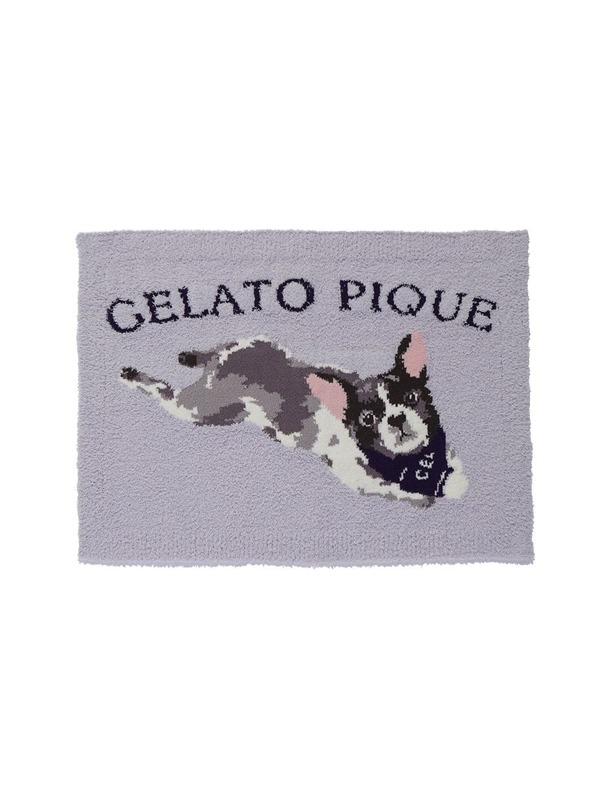 gelato pique(ジェラートピケ)【CAT&DOG】【販路限定商品】ベビモコフレンチブルドッグ柄ブランケット|全3色