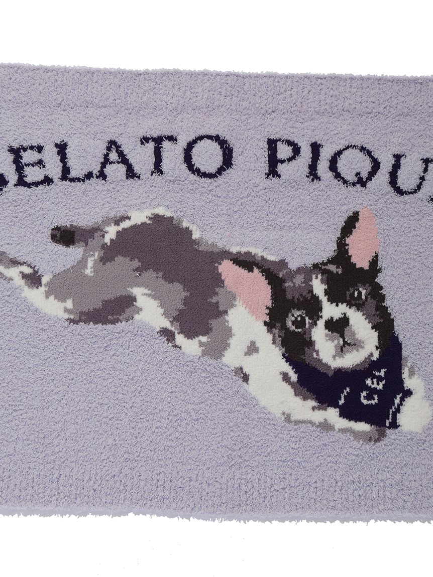 gelato pique(ジェラートピケ)【CAT&DOG】【販路限定商品】ベビモコフレンチブルドッグ柄ブランケット|全3色