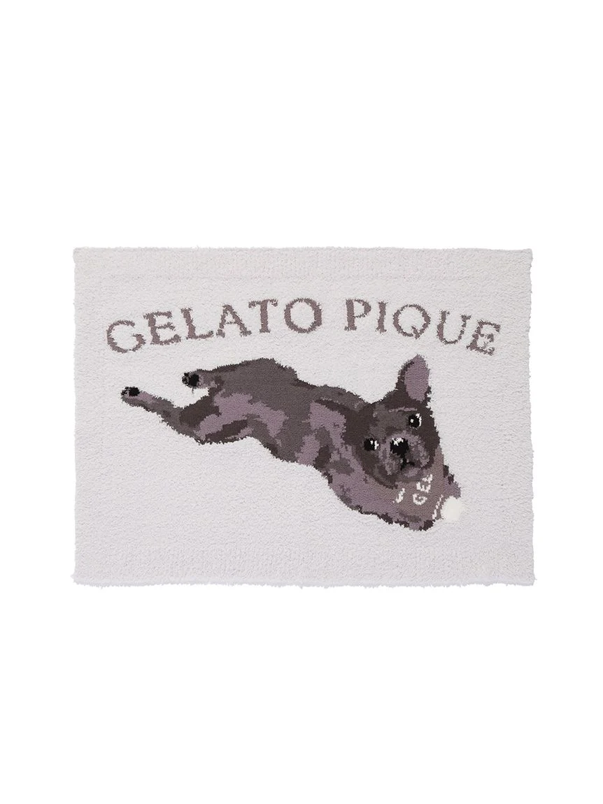 gelato pique(ジェラートピケ)【CAT&DOG】【販路限定商品】ベビモコフレンチブルドッグ柄ブランケット|全3色