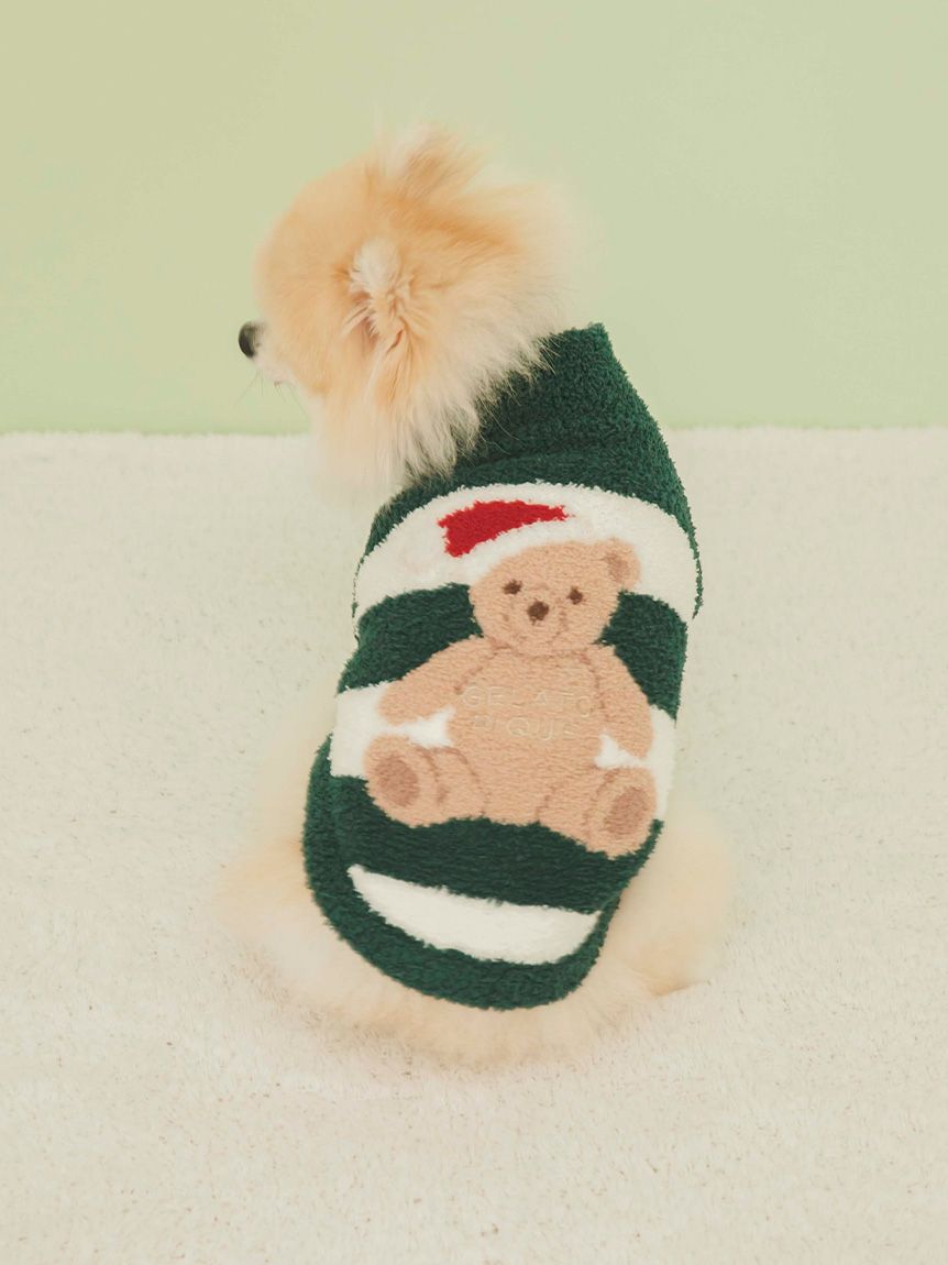gelato pique（ジェラートピケ）【CAT&DOG】【販路限定商品】クリスマスベア柄ハイネックプルオーバー