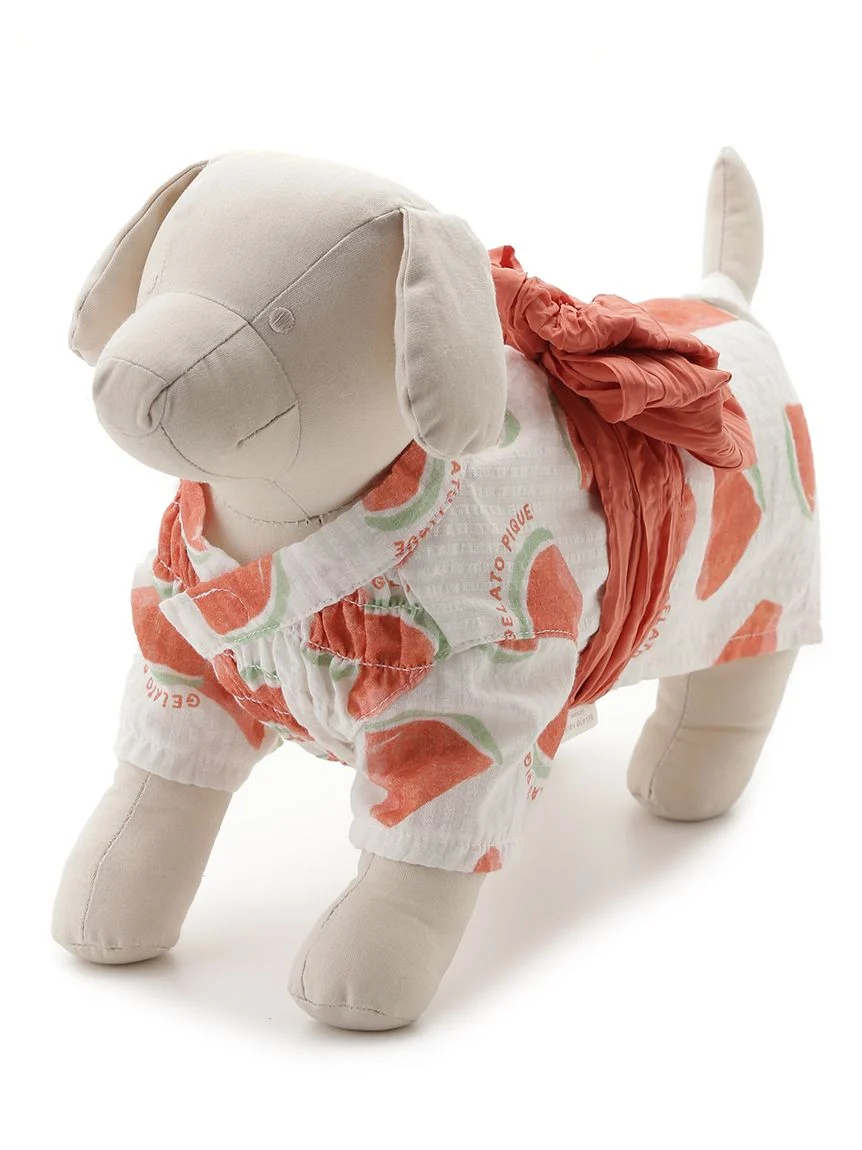 gelato pique（ジェラートピケ）【CAT&DOG】【販路限定商品】フルーツ柄浴衣｜全2色