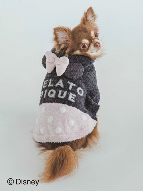 gelato pique（ジェラートピケ）【CAT&DOG】【販路限定商品】Minnie/スムーズィーケープ｜全2色