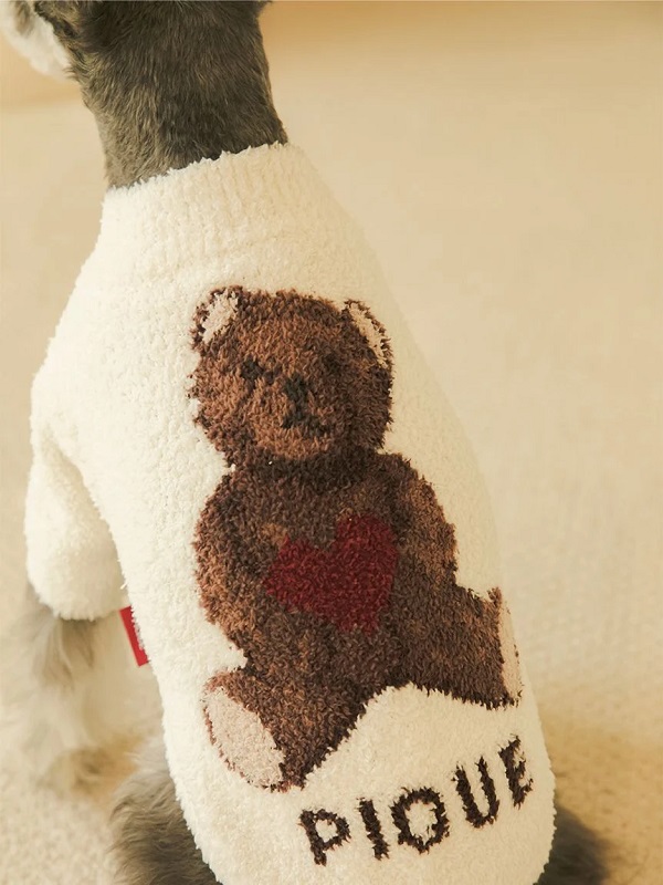 gelato pique（ジェラートピケ）【CAT&DOG】【販路限定商品】【Valentine】ハートベアジャガードハイネックプルオーバー｜全3色