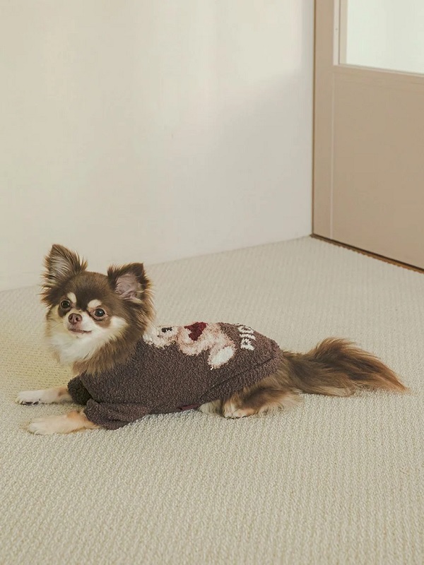 gelato pique（ジェラートピケ）【CAT&DOG】【販路限定商品】【Valentine】ハートベアジャガードハイネックプルオーバー｜全3色