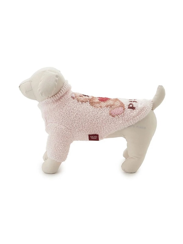 gelato pique（ジェラートピケ）【CAT&DOG】【販路限定商品】【Valentine】ハートベアジャガードハイネックプルオーバー｜全3色