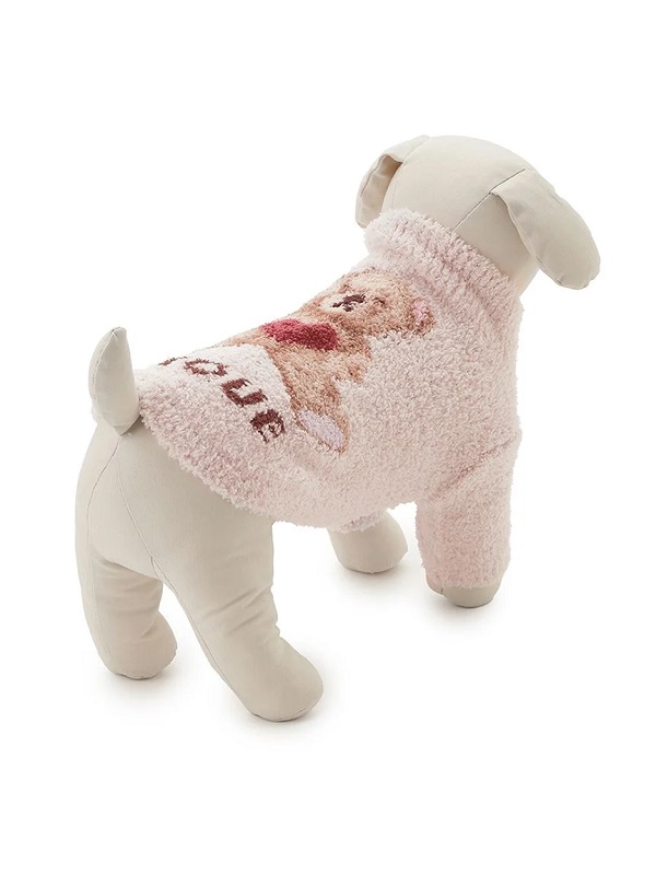 gelato pique（ジェラートピケ）【CAT&DOG】【販路限定商品】【Valentine】ハートベアジャガードハイネックプルオーバー｜全3色