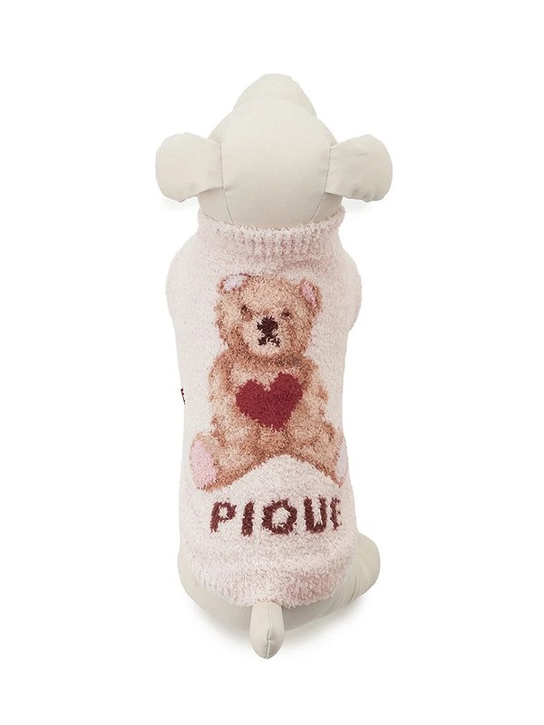 gelato pique（ジェラートピケ）【CAT&DOG】【販路限定商品】【Valentine】ハートベアジャガードハイネックプルオーバー｜全3色