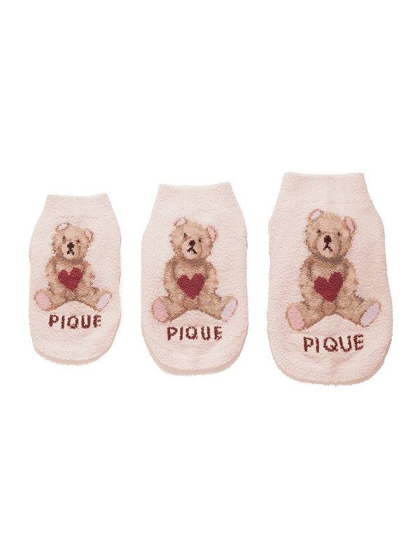gelato pique（ジェラートピケ）【CAT&DOG】【販路限定商品】【Valentine】ハートベアジャガードハイネックプルオーバー｜全3色