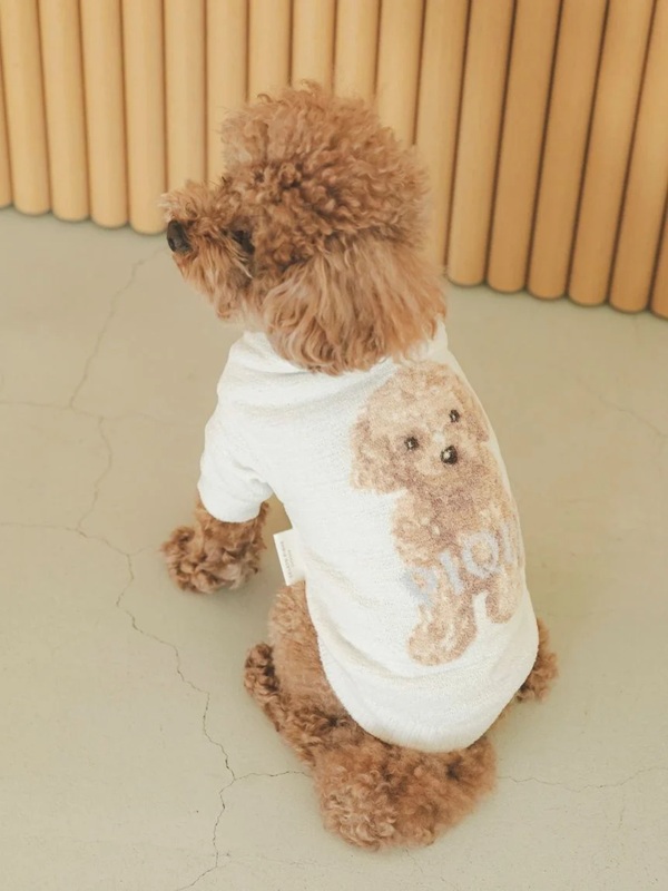 gelato pique（ジェラートピケ）【CAT&DOG】【販路限定商品】トイプードルジャガードハイネックプルオーバー｜全2色