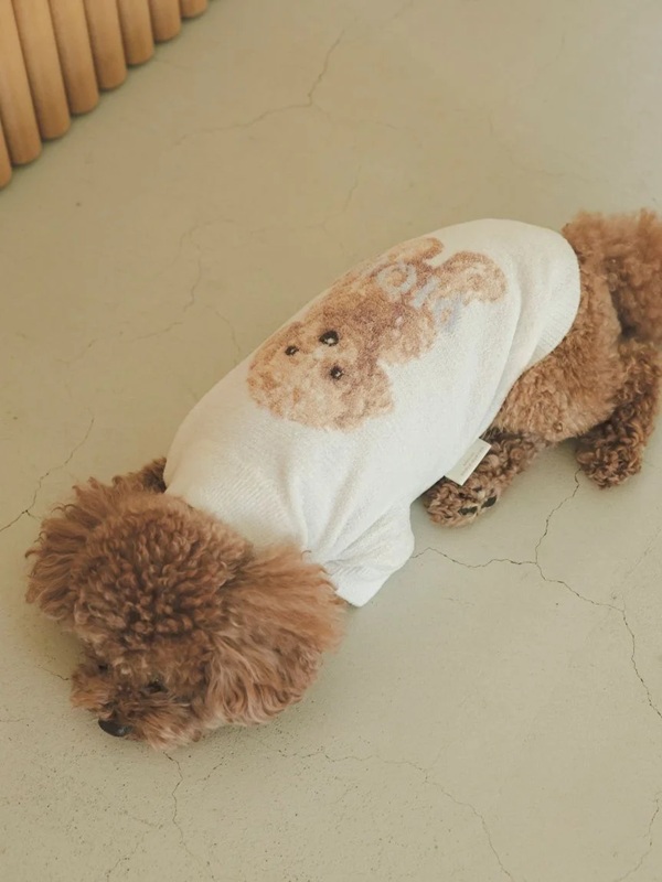 gelato pique（ジェラートピケ）【CAT&DOG】【販路限定商品】トイプードルジャガードハイネックプルオーバー｜全2色