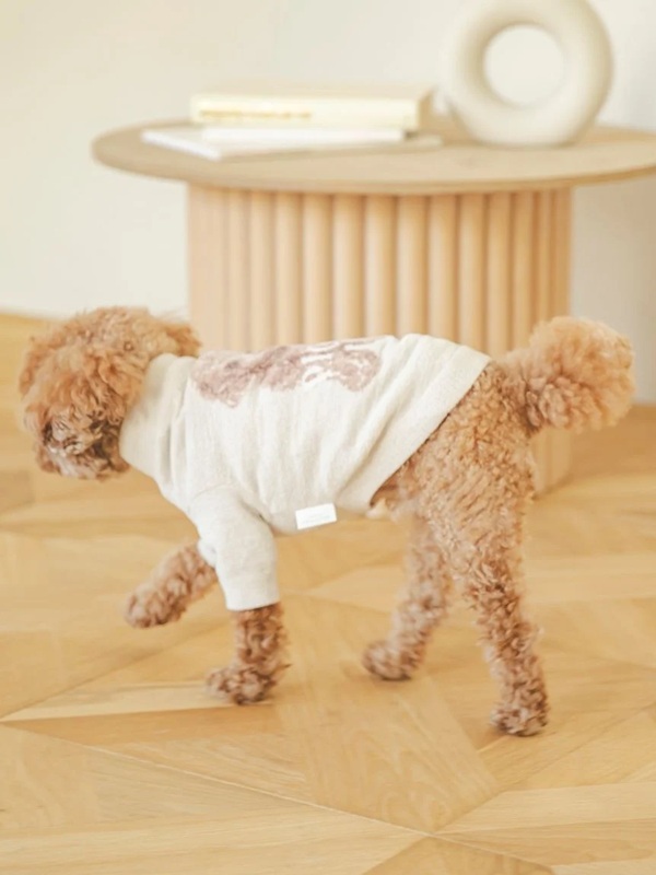 gelato pique（ジェラートピケ）【CAT&DOG】【販路限定商品】トイプードルジャガードハイネックプルオーバー｜全2色