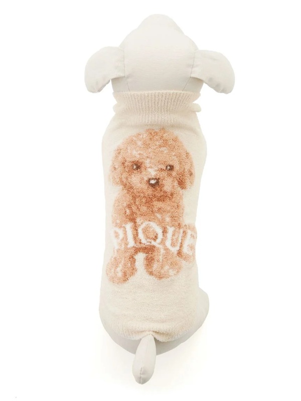 gelato pique（ジェラートピケ）【CAT&DOG】【販路限定商品】トイプードルジャガードハイネックプルオーバー｜全2色