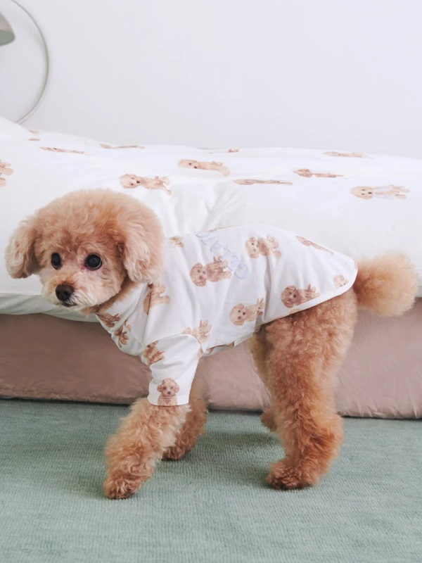 gelato pique（ジェラートピケ）【CAT&DOG】【販路限定商品】トイプードル柄プルオーバー