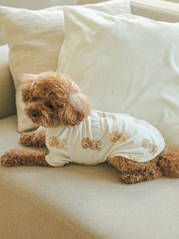 gelato pique（ジェラートピケ）【CAT&DOG】【販路限定商品】トイプードル柄プルオーバー