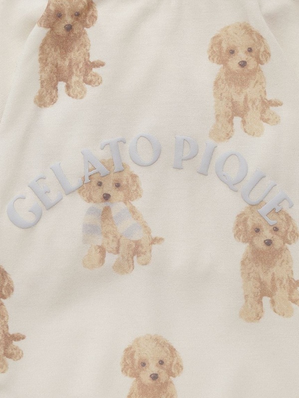 gelato pique（ジェラートピケ）【CAT&DOG】【販路限定商品】トイプードル柄プルオーバー