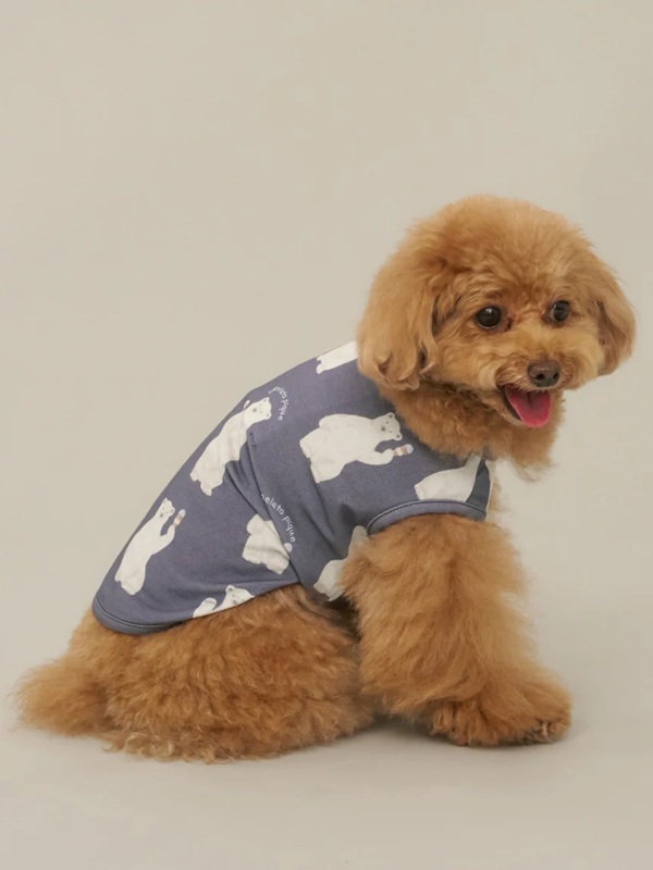 gelato pique（ジェラートピケ）【CAT&DOG】【販路限定商品】シロクマ柄COOLINGウェア｜全3色