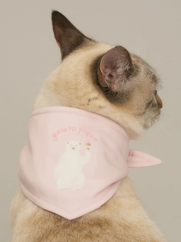 gelato pique（ジェラートピケ）【CAT&DOG】【販路限定商品】シロクマ柄保冷剤入れバンダナ｜全3色