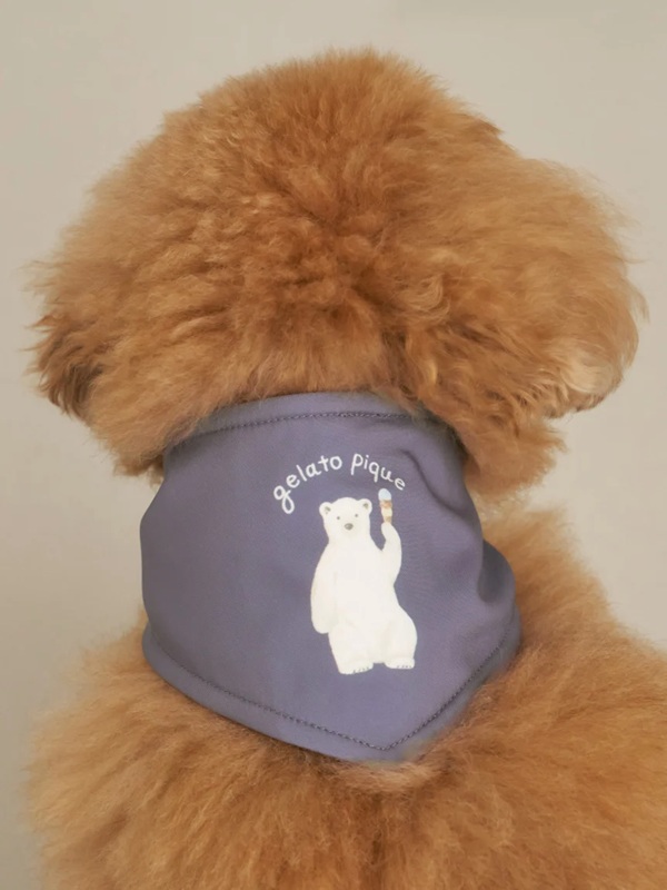 gelato pique（ジェラートピケ）【CAT&DOG】【販路限定商品】シロクマ柄保冷剤入れバンダナ｜全3色