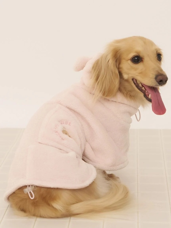 gelato pique（ジェラートピケ）【CAT&DOG】【販路限定商品】マイクロファイバーガウン｜全2色