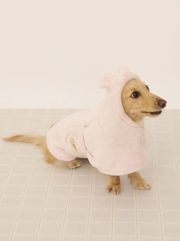gelato pique（ジェラートピケ）【CAT&DOG】【販路限定商品】マイクロファイバーガウン｜全2色