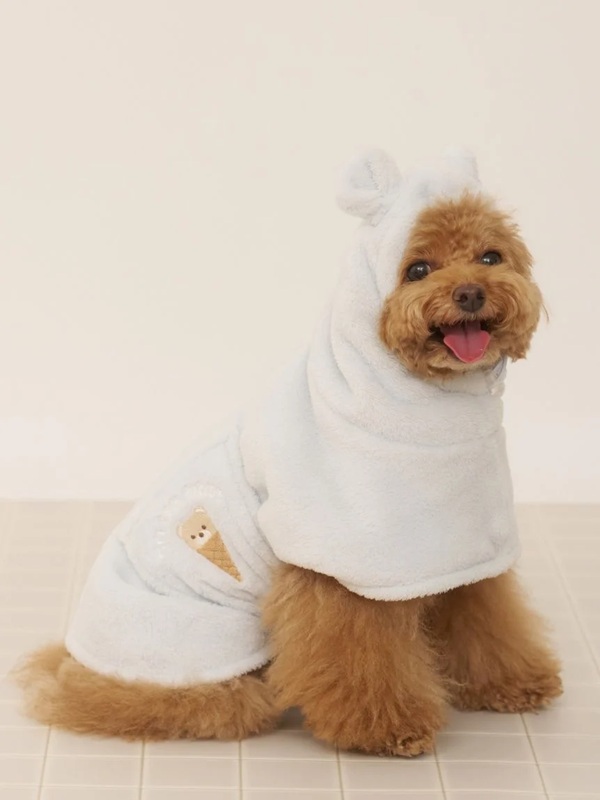 gelato pique（ジェラートピケ）【CAT&DOG】【販路限定商品】マイクロファイバーガウン｜全2色