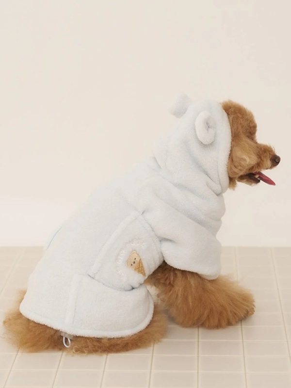 gelato pique（ジェラートピケ）【CAT&DOG】【販路限定商品】マイクロファイバーガウン｜全2色