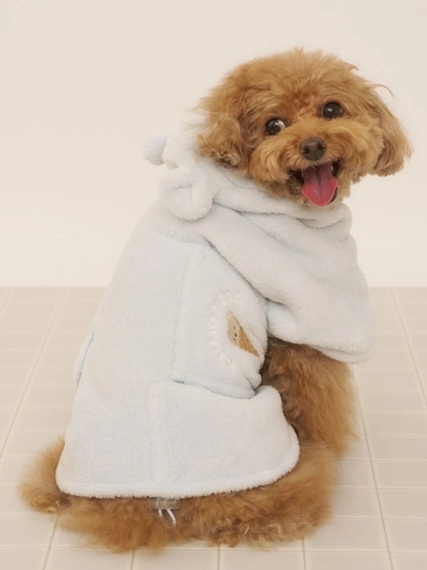 gelato pique（ジェラートピケ）【CAT&DOG】【販路限定商品】マイクロファイバーガウン｜全2色