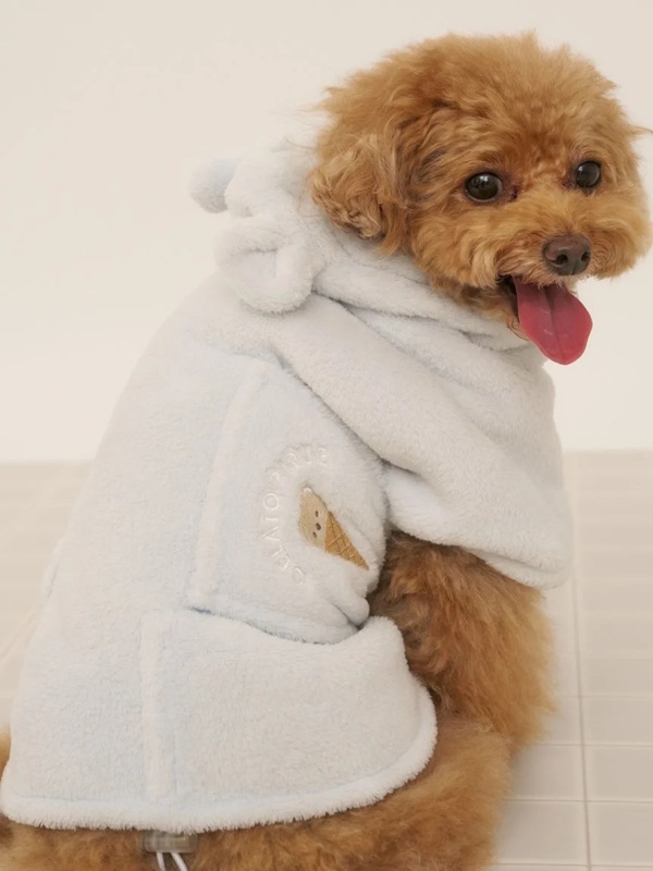 gelato pique（ジェラートピケ）【CAT&DOG】【販路限定商品】マイクロファイバーガウン｜全2色