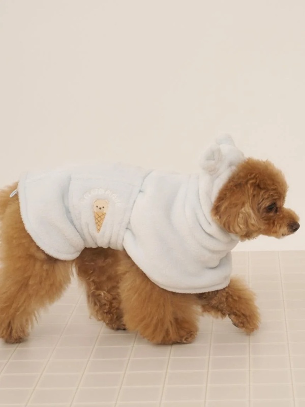 gelato pique（ジェラートピケ）【CAT&DOG】【販路限定商品】マイクロファイバーガウン｜全2色