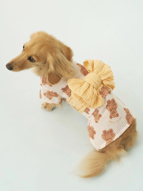 gelato pique（ジェラートピケ）【CAT&DOG】【販路限定商品】ダックスフンド浴衣｜全4色