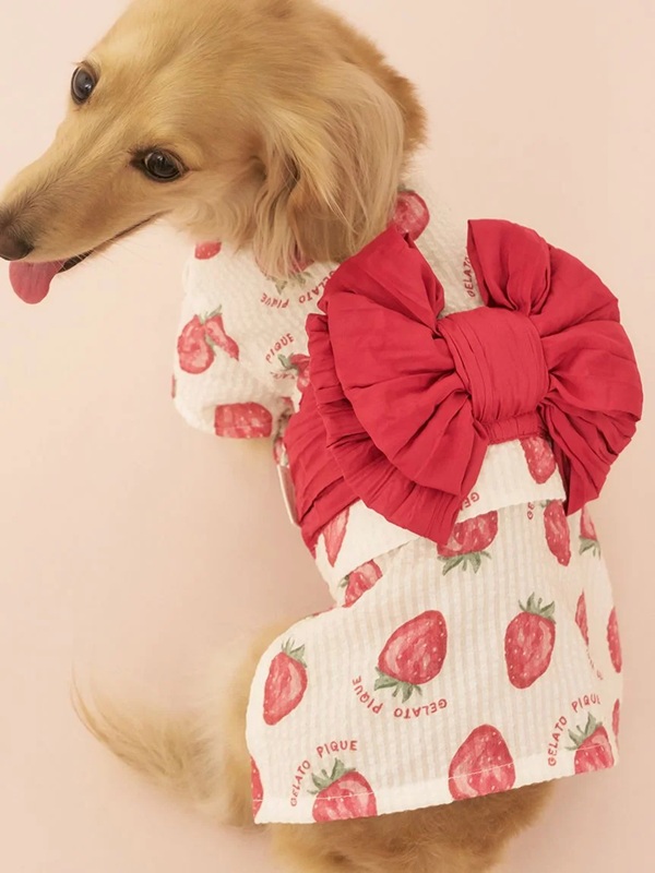 gelato pique（ジェラートピケ）【CAT&DOG】【販路限定商品】ダックスフンド浴衣｜全4色