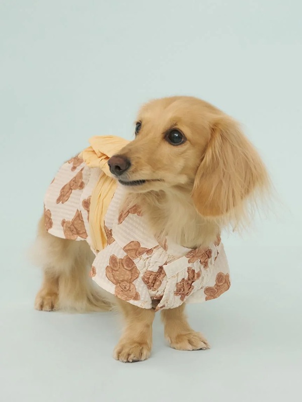 gelato pique（ジェラートピケ）【CAT&DOG】【販路限定商品】ダックスフンド浴衣｜全4色