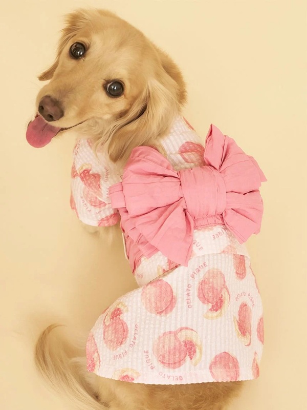 gelato pique（ジェラートピケ）【CAT&DOG】【販路限定商品】ダックスフンド浴衣｜全4色