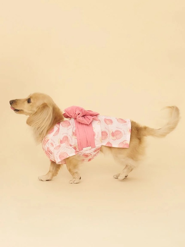 gelato pique（ジェラートピケ）【CAT&DOG】【販路限定商品】ダックスフンド浴衣｜全4色