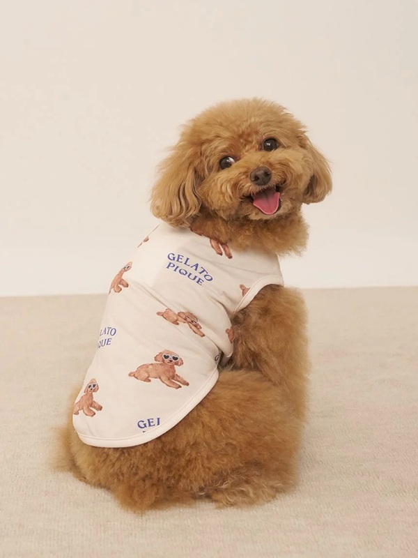 gelato pique（ジェラートピケ）【CAT&DOG】【販路限定商品】【接触冷感】サマープードル柄プルオーバー｜全3色