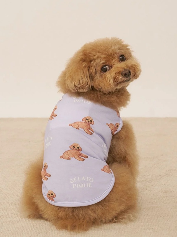 gelato pique（ジェラートピケ）【CAT&DOG】【販路限定商品】【接触冷感】サマープードル柄プルオーバー｜全3色