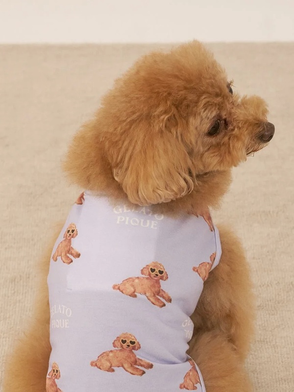 gelato pique（ジェラートピケ）【CAT&DOG】【販路限定商品】【接触冷感】サマープードル柄プルオーバー｜全3色