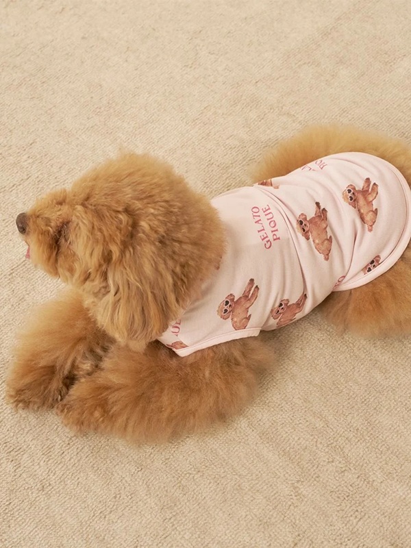 gelato pique（ジェラートピケ）【CAT&DOG】【販路限定商品】【接触冷感】サマープードル柄プルオーバー｜全3色