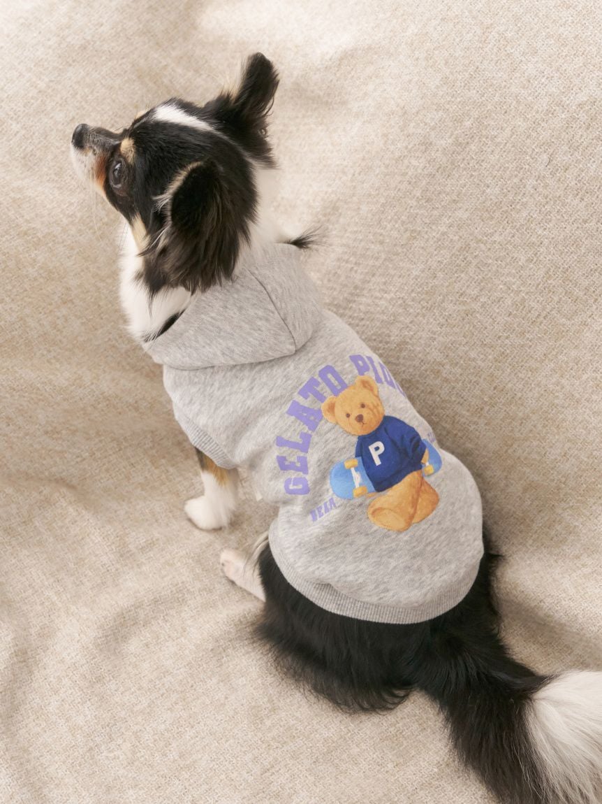gelato pique（ジェラートピケ）【CAT&DOG】【販路限定商品】スポーティーベア裏毛プルオーバー｜全3色