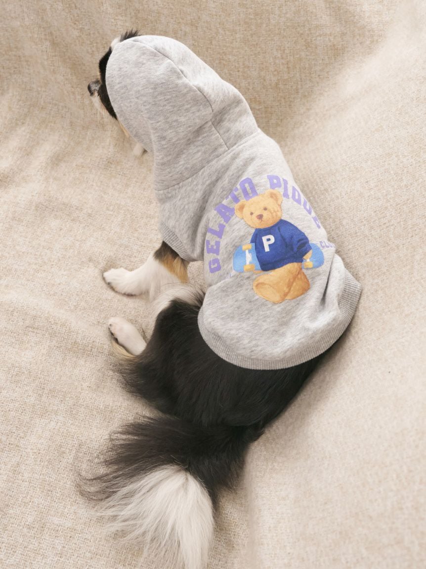 gelato pique（ジェラートピケ）【CAT&DOG】【販路限定商品】スポーティーベア裏毛プルオーバー｜全3色