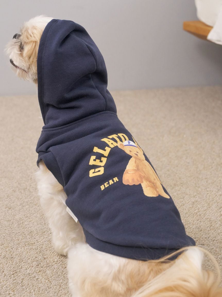 gelato pique（ジェラートピケ）【CAT&DOG】【販路限定商品】スポーティーベア裏毛プルオーバー｜全3色