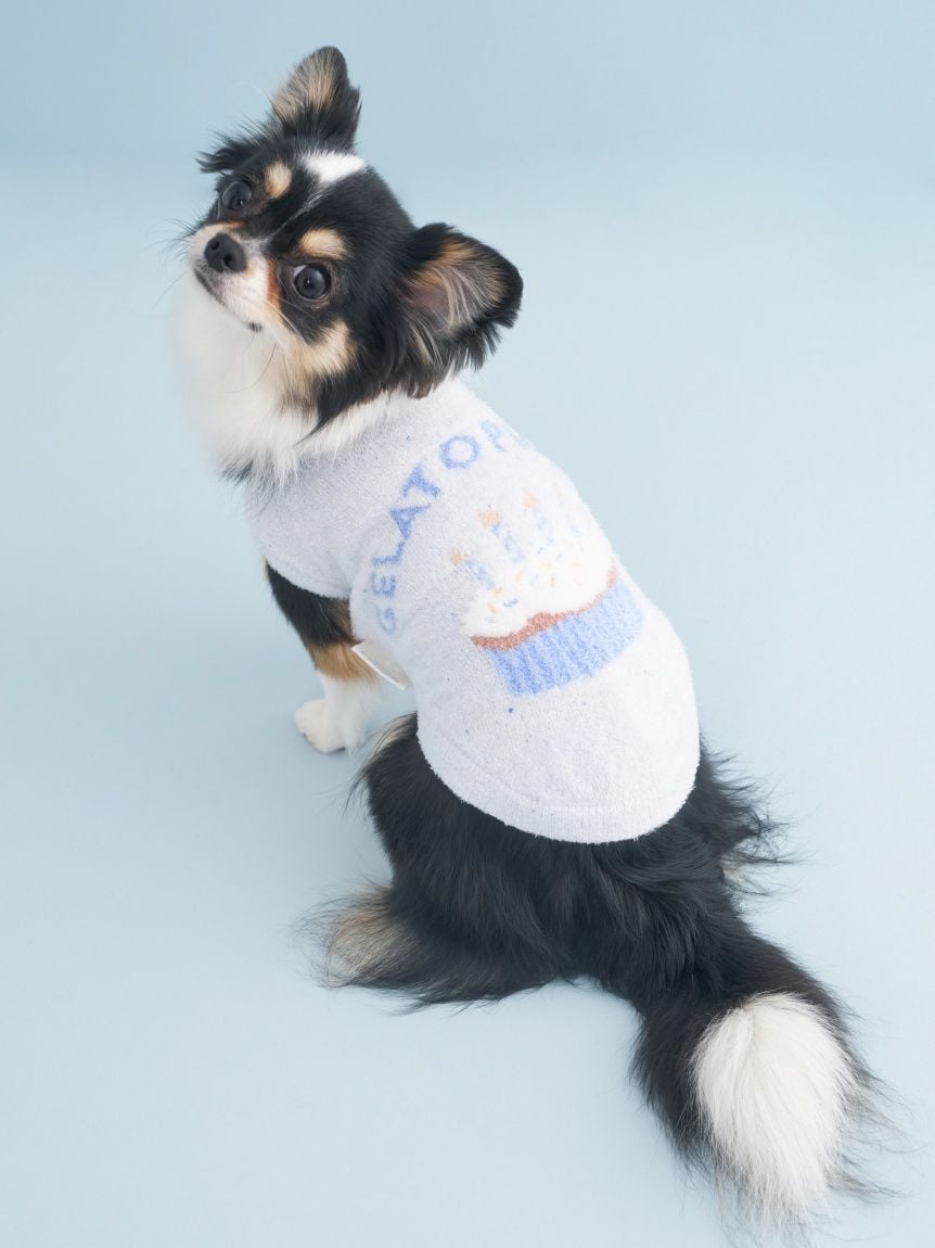 gelato pique（ジェラートピケ）【CAT&DOG】【販路限定商品】スムーズィーカップケーキジャガードプルオーバー｜全3色