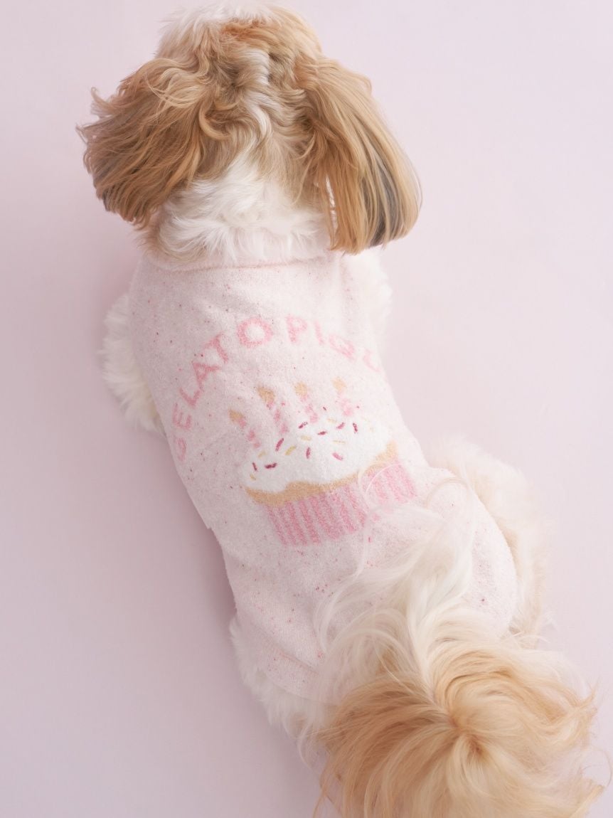 gelato pique（ジェラートピケ）【CAT&DOG】【販路限定商品】スムーズィーカップケーキジャガードプルオーバー｜全3色